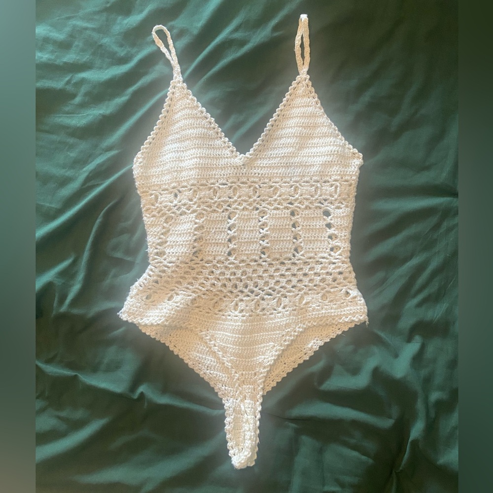 Charlotte Russe Crochet BOHO Bodysuit